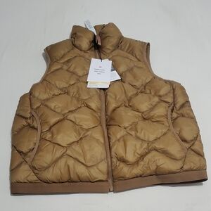 Kids Tan Puffer Vest